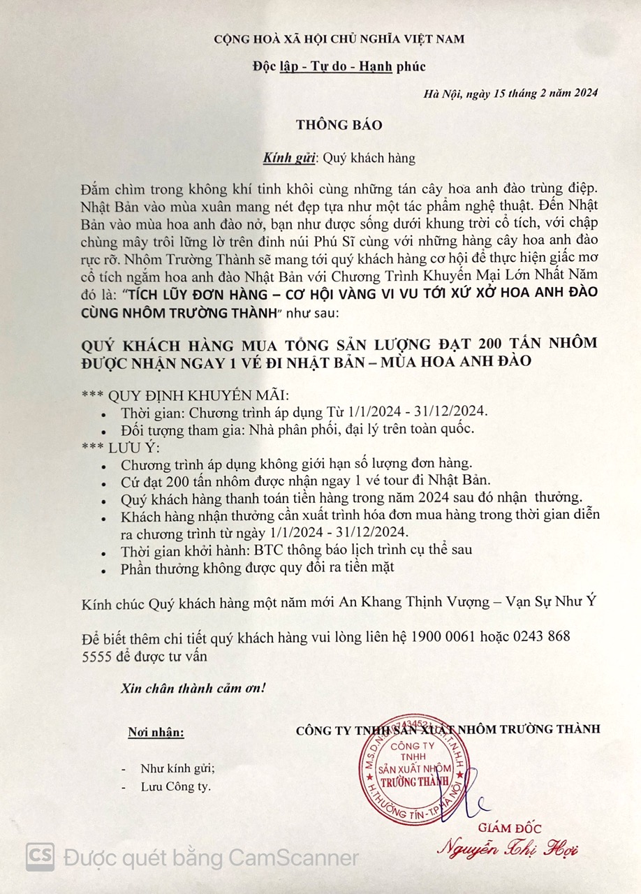 TÍch LŨy ĐƠn HÀng CƠ HỘi Vi Vu NhẬt BẢn CÙng NhÔm TrƯỜng ThÀnh